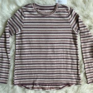 AEO SOFT & SEXY PLUSH LONG SLEEVE :: SIZE SMALL :: BLUSH BURGUNDY MAUVE CREAM